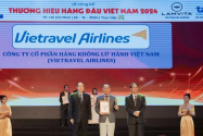 Vietravel Airlines được vinh danh Thương hiệu hàng đầu Việt Nam