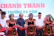 Tạp chí Đồng Hành Việt, Hội bất động sản Hoàng Mai phối hợp khánh thành điểm trường học mới cho các em học sinh vùng cao