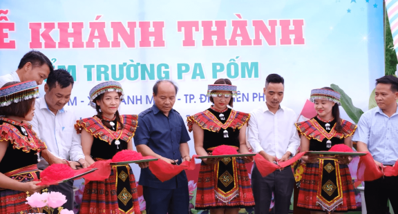 Tạp chí Đồng Hành Việt, Hội bất động sản Hoàng Mai phối hợp khánh thành điểm trường học mới cho các em học sinh vùng cao